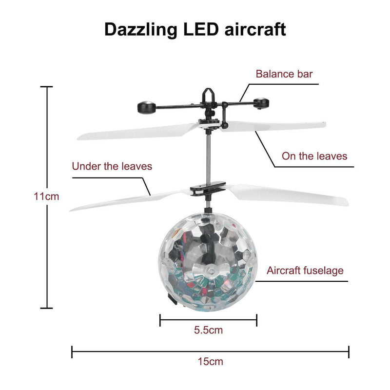 RC Flying LED Ball Helicopter Drone Toys & Hobbies - DailySale