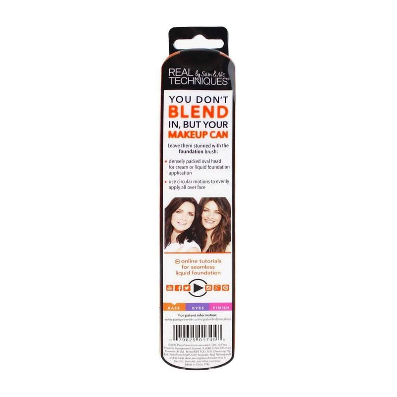 Real Techniques Blend + Blur Makeup Brush for Liquid Foundation Beauty & Personal Care - DailySale