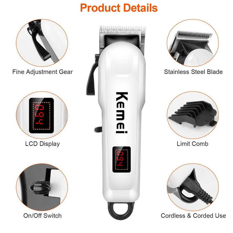 Rechargeable Cordless Hair Clipper Men's Grooming - DailySale