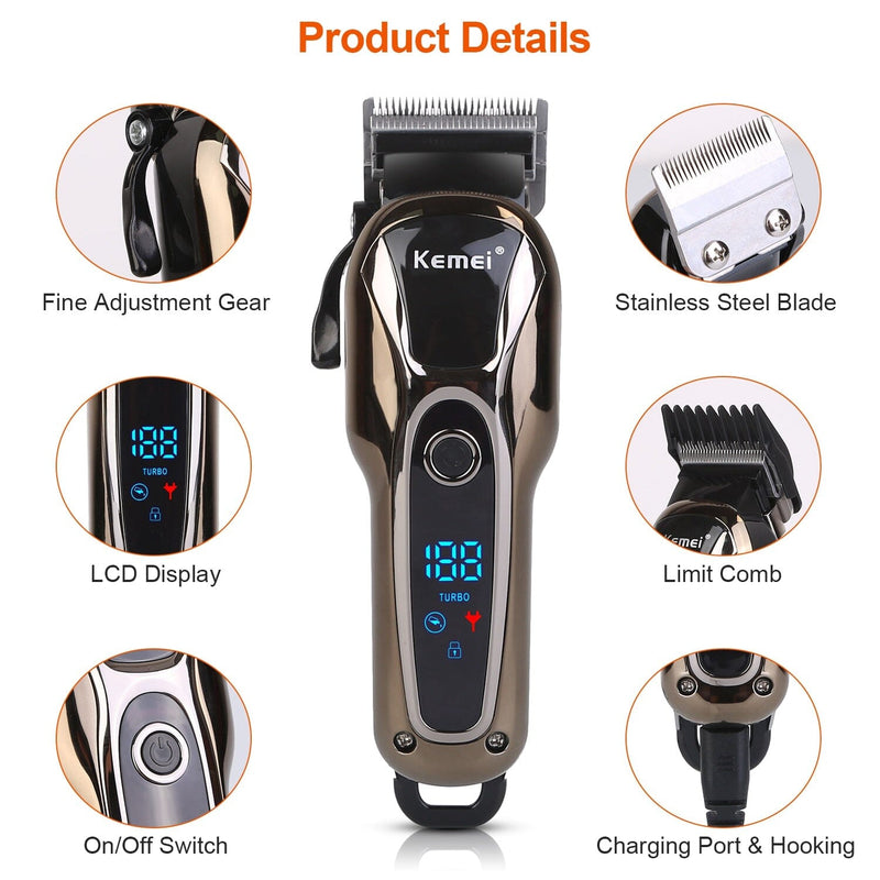 Rechargeable Electric Hair Clipper Men's Grooming - DailySale