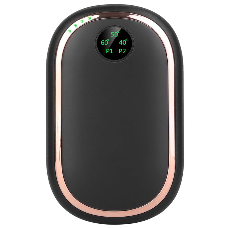 Rechargeable Hand Heater Pocket Warmer Power Bank with Digital Display Mobile Accessories - DailySale