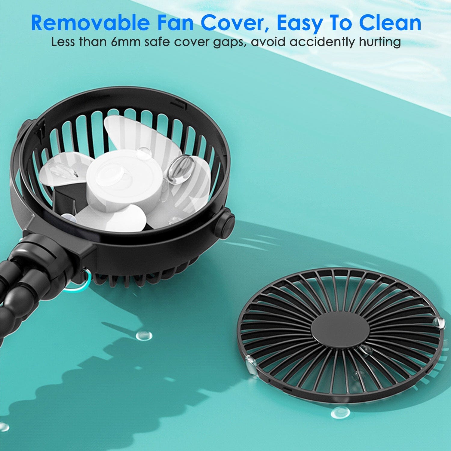 Rechargeable Handheld Fan with Flexible Tripod Sports & Outdoors - DailySale