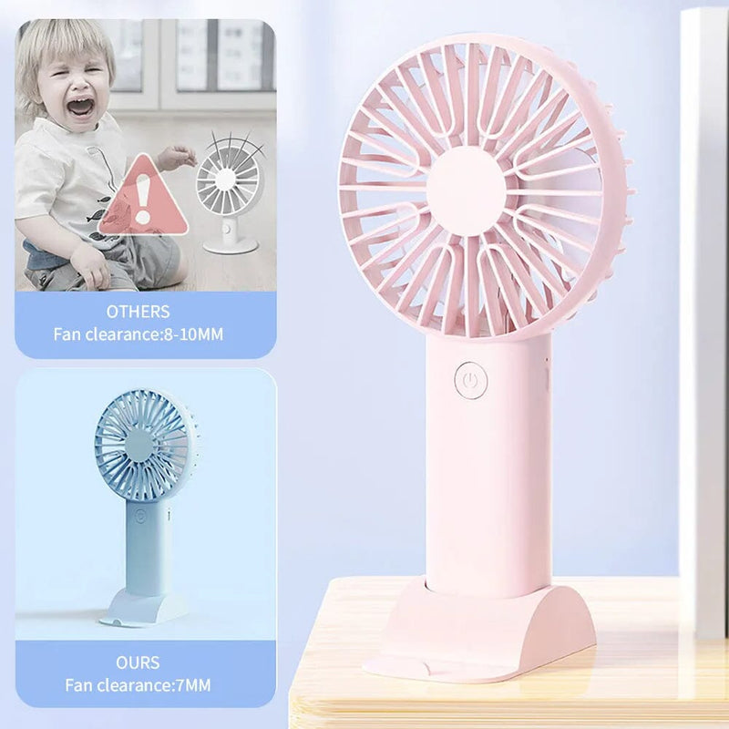 Rechargeable Handheld Mini Fan Everything Else - DailySale