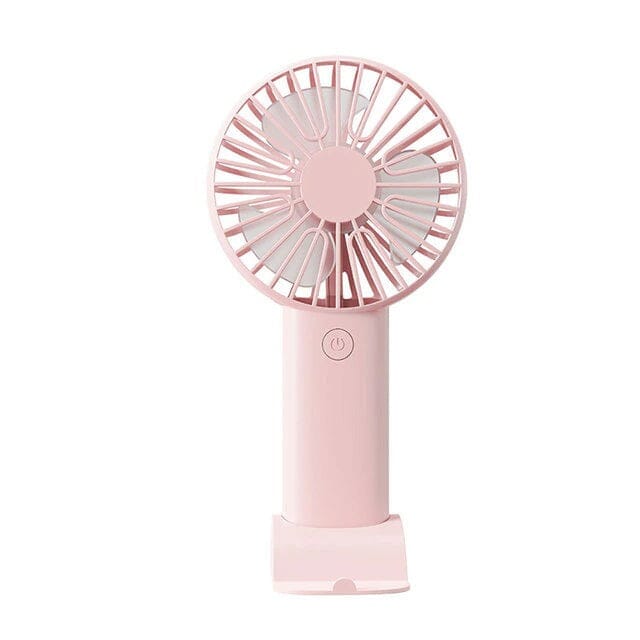 Rechargeable Handheld Mini Fan Everything Else Pink - DailySale