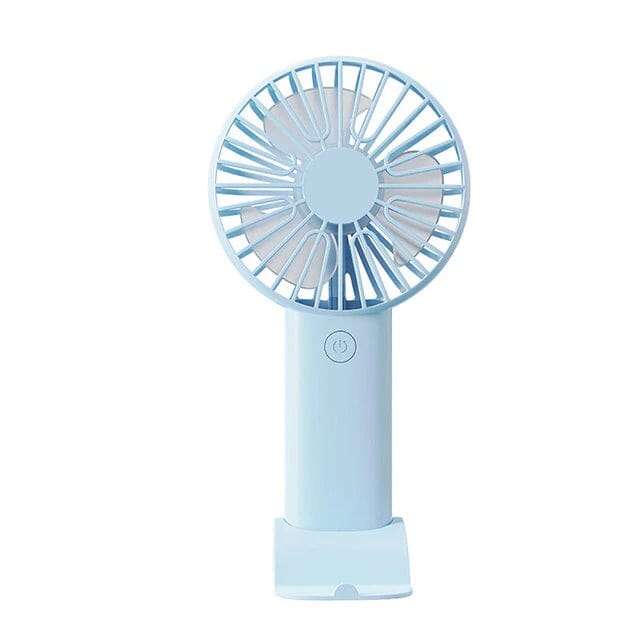 Rechargeable Handheld Mini Fan Everything Else Sky Blue - DailySale