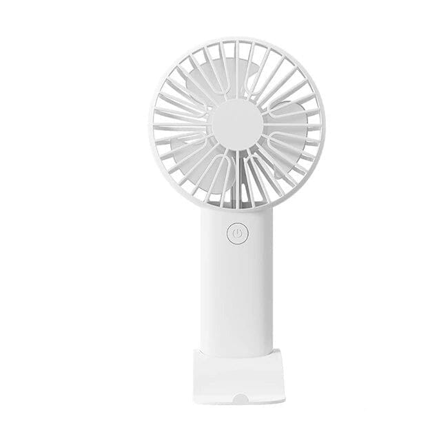 Rechargeable Handheld Mini Fan Everything Else White - DailySale