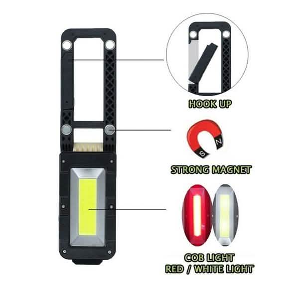 Rechargeable Magnetic Folding LED Outdoor Light Outdoor Lighting - DailySale