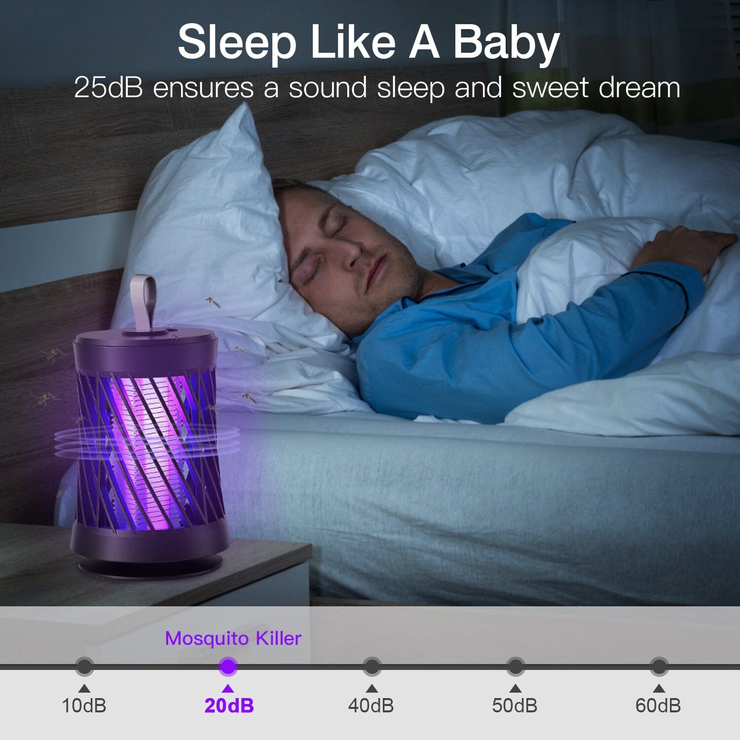 Rechargeable Mosquito Killer Lamp with Night Light Pest Control - DailySale