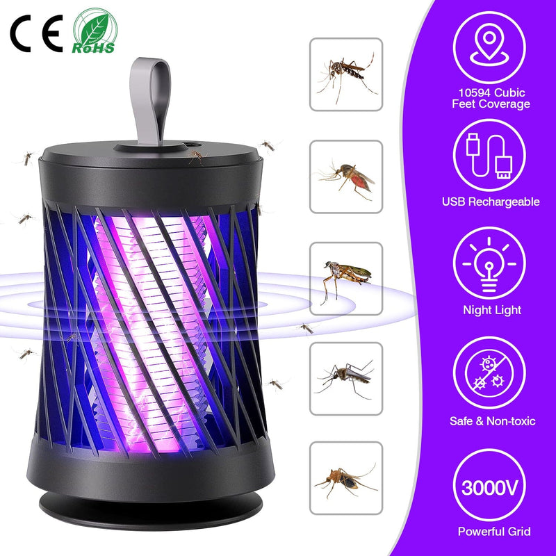 Rechargeable Mosquito Killer Lamp with Night Light Pest Control - DailySale