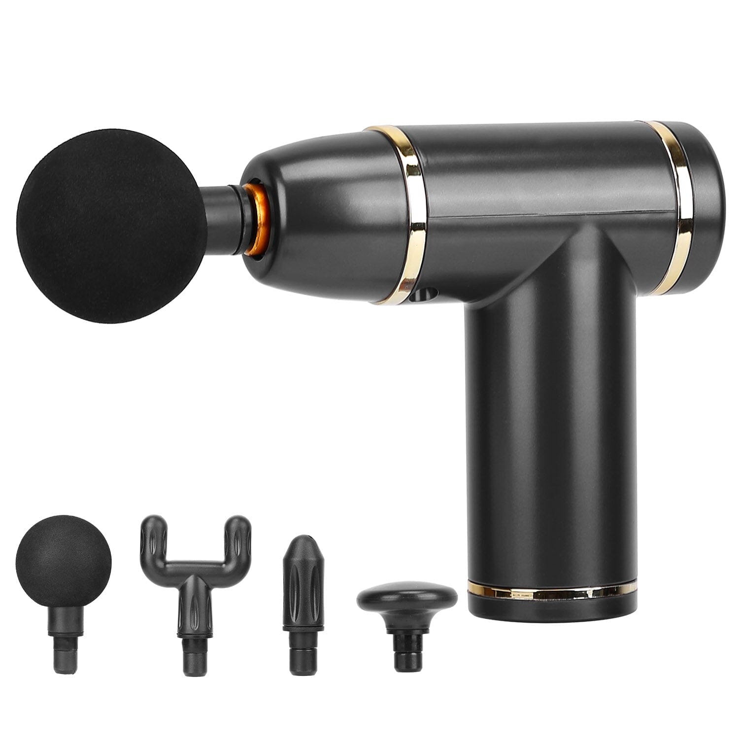 Rechargeable Percussion Massage Gun Wellness Black - DailySale