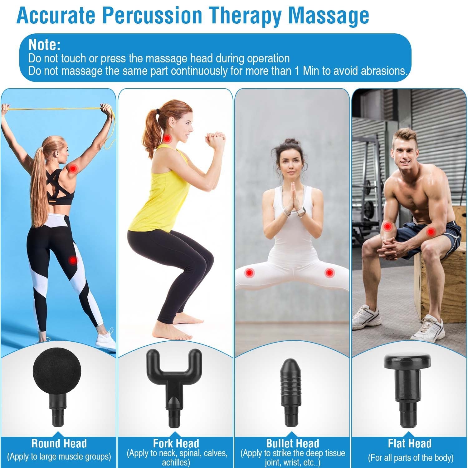 Rechargeable Percussion Massage Gun Wellness - DailySale