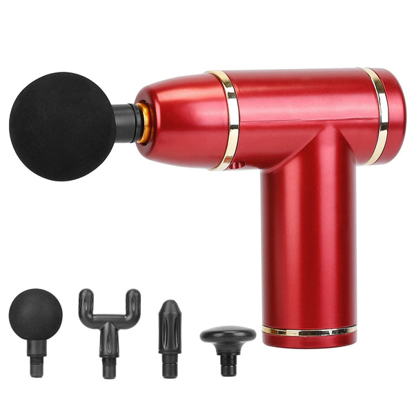 Rechargeable Percussion Massage Gun Wellness Red - DailySale