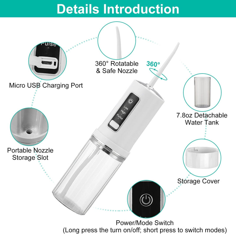 Rechargeable Portable Water Flosser Beauty & Personal Care - DailySale
