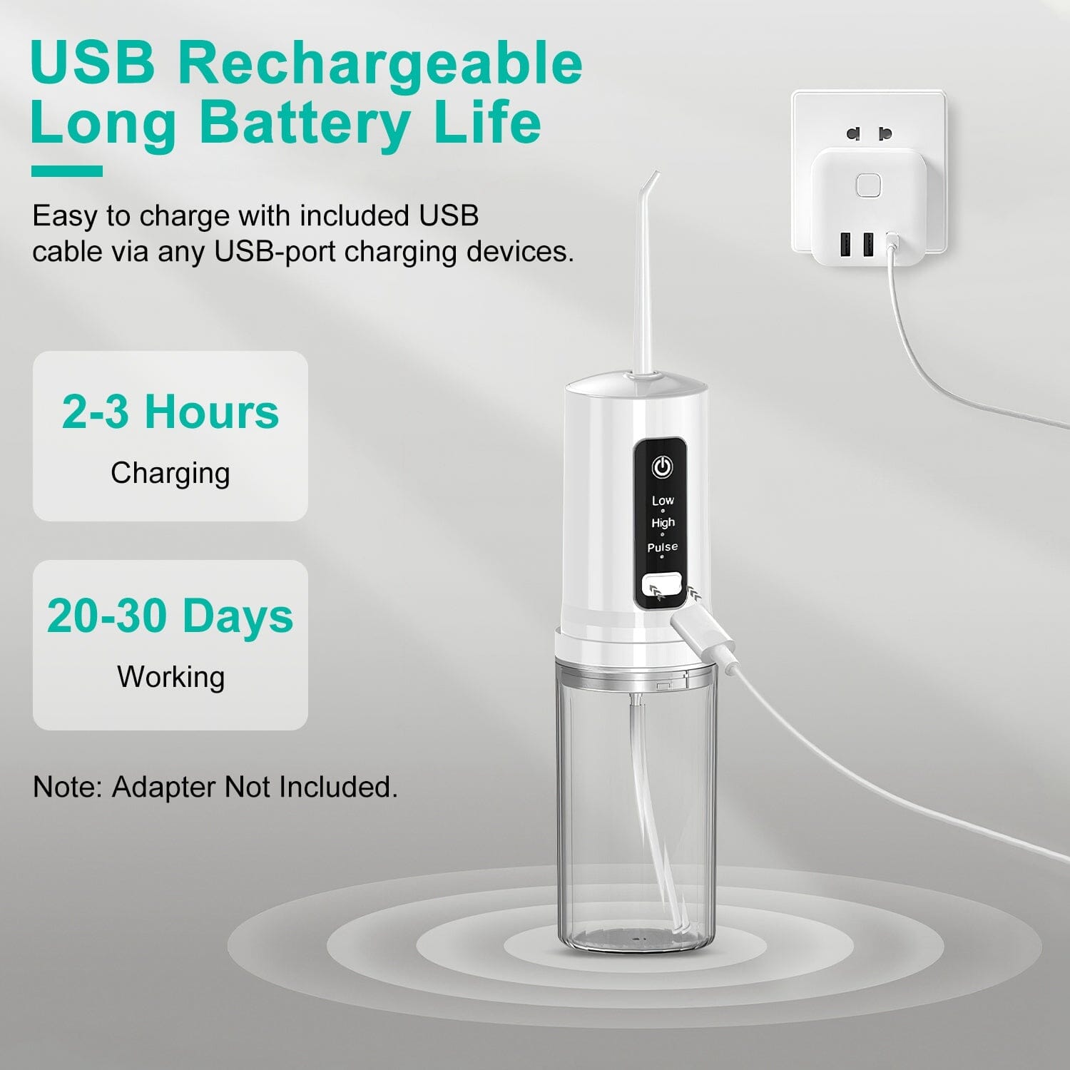 Rechargeable Portable Water Flosser Beauty & Personal Care - DailySale