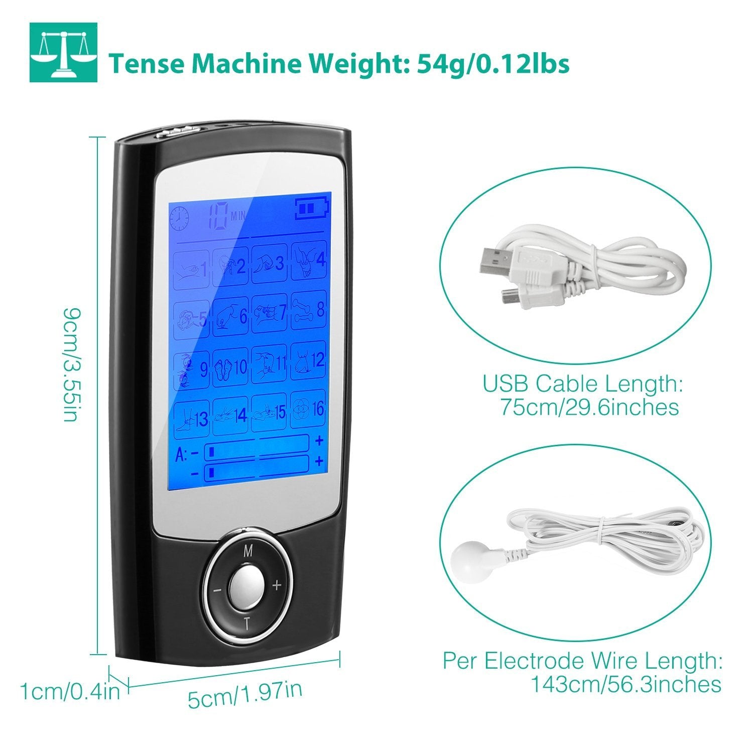 Rechargeable Tens Unit Machine Impulse Massager Wellness - DailySale