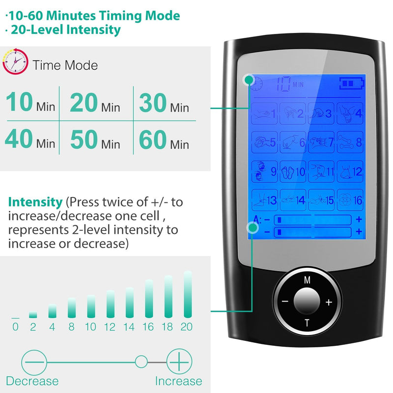 Rechargeable Tens Unit Machine Impulse Massager Wellness - DailySale