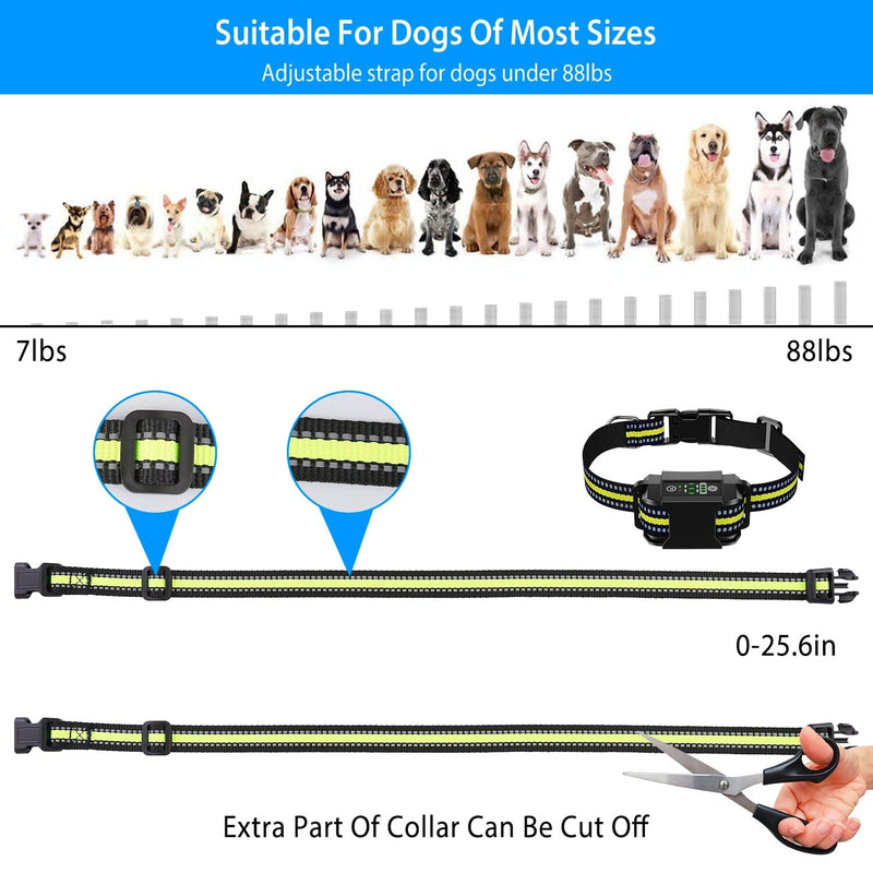 Rechargeable Waterproof Beep Vibration Static Stimulation Bark Stopper Pet Supplies - DailySale