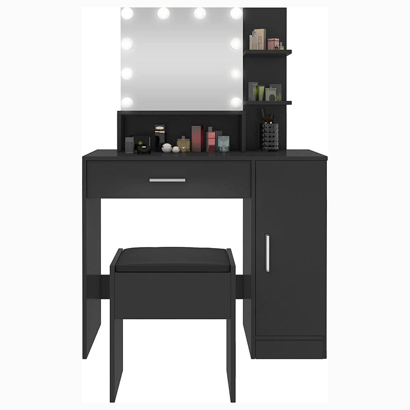 Rectangular Makeup Table with Mirror Beauty & Personal Care - DailySale