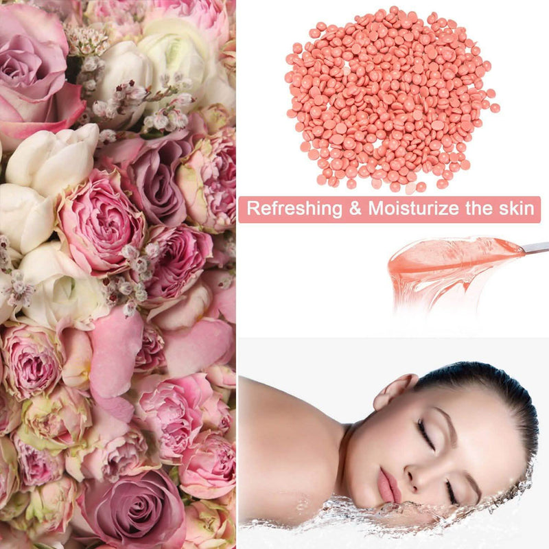 Red Hard Wax Beans Hair Removal Painless Warmer Waxing Beans Natural Pearl Beauty & Personal Care - DailySale