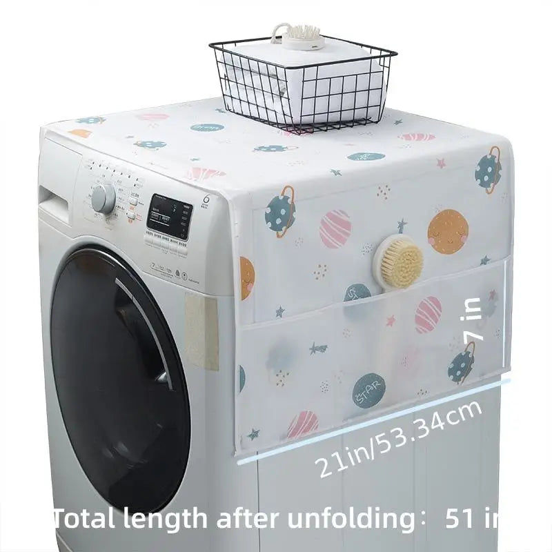 Refrigerator and Washing Machine Dust Covers with Pockets Furniture & Decor - DailySale