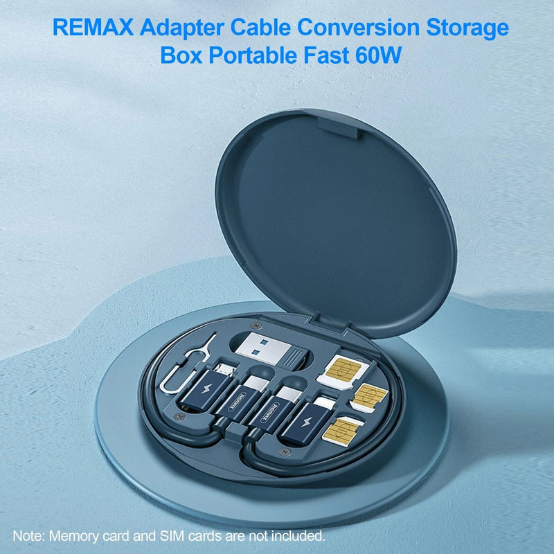 Remax Cable Adapter Storage Box Phone Holder Mobile Accessories - DailySale