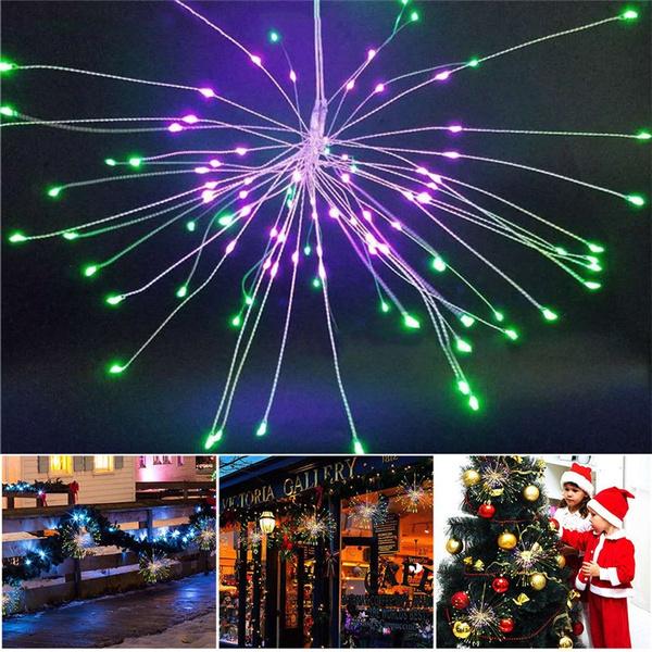 Remote Control Waterproof Christmas Fireworks LED String Lights