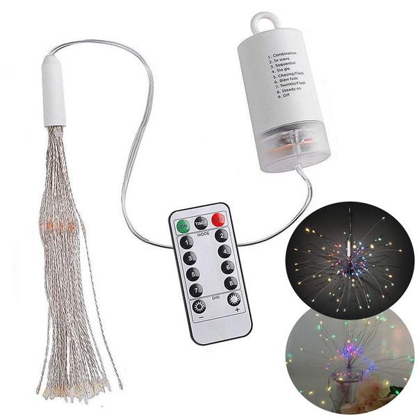 Remote Control Waterproof Christmas Fireworks LED String Lights String & Fairy Lights - DailySale