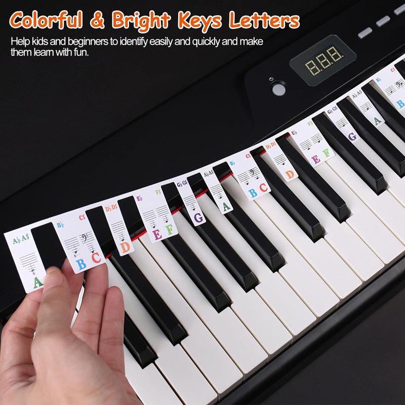 Removable PVC Piano Keyboard Stickers Toys & Games - DailySale