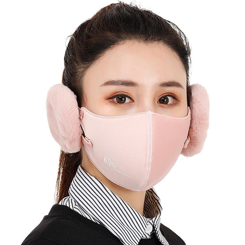 Removeable Ear Muff Mask Face Masks & PPE Coral - DailySale