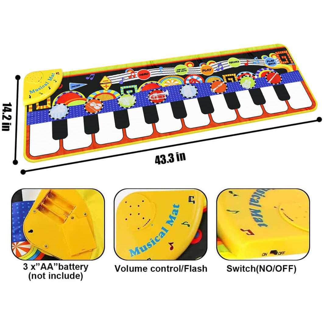 RenFox Kids Musical Mats Early Education Toys Toys & Games - DailySale