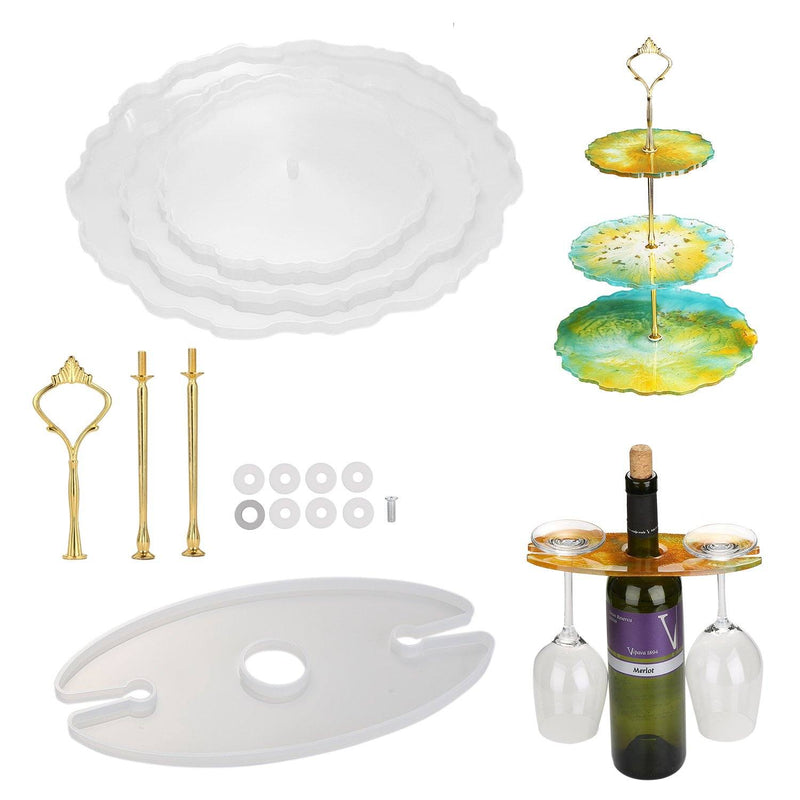 Resin Casting 3-Tier Cake Stand Kitchen & Dining - DailySale