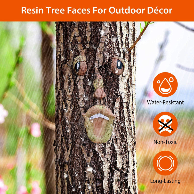 Resin Old Man Tree Hugger Bark Garden & Patio - DailySale