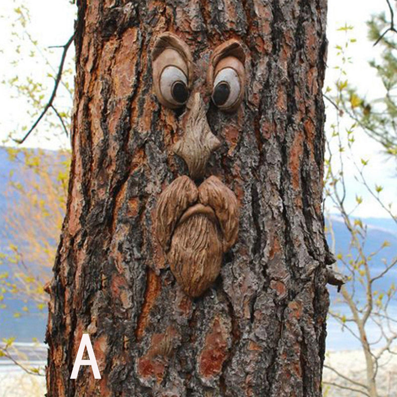 Resin Old Man Tree Hugger Bark Garden & Patio - DailySale