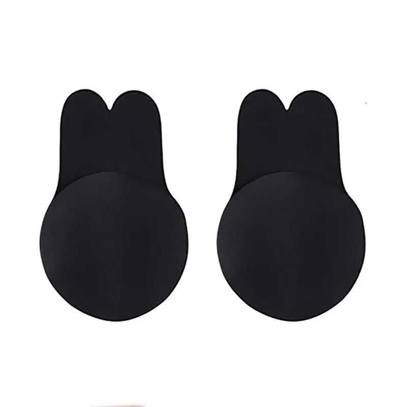 Invisible Backless Adhesive Bra Fabric Washable Rabbit Ear Breast Lift Up  Bra