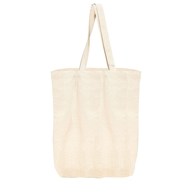 Reusable Cotton Grocery Shopping Tote Bag Bags & Travel Plain - DailySale