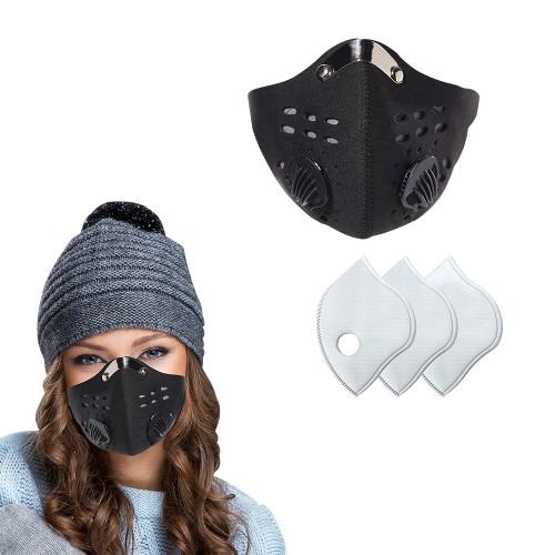 Reusable Face Mask with 3 Carbon Filters Face Masks & PPE - DailySale
