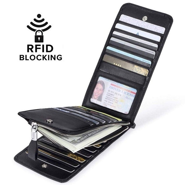 RFID Blocking Bifold Multi Card Case Wallet Bags & Travel - DailySale