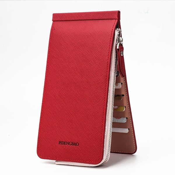 RFID Blocking Bifold Multi Card Case Wallet Bags & Travel Red - DailySale