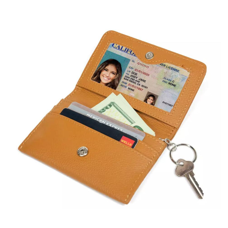 RFID Genuine Leather Key Ring Wallet, Credit Card Holder Bags & Travel - DailySale