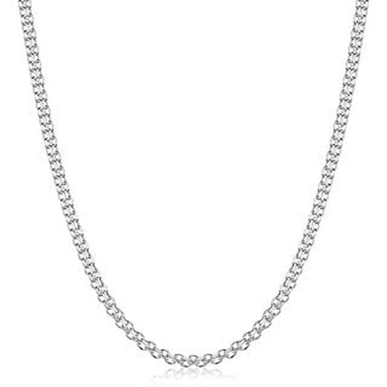 Rhodium Filled High Polish Finish Bismark Chain 20'' Necklaces - DailySale