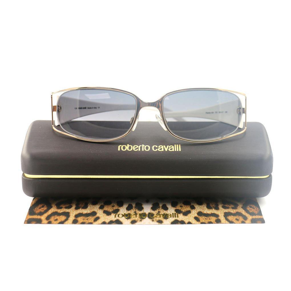 Roberto Cavalli Women's Sunglasses RC0424 772 Gold/White 53 17 130 Full-Rim Oval Women's Accessories - DailySale