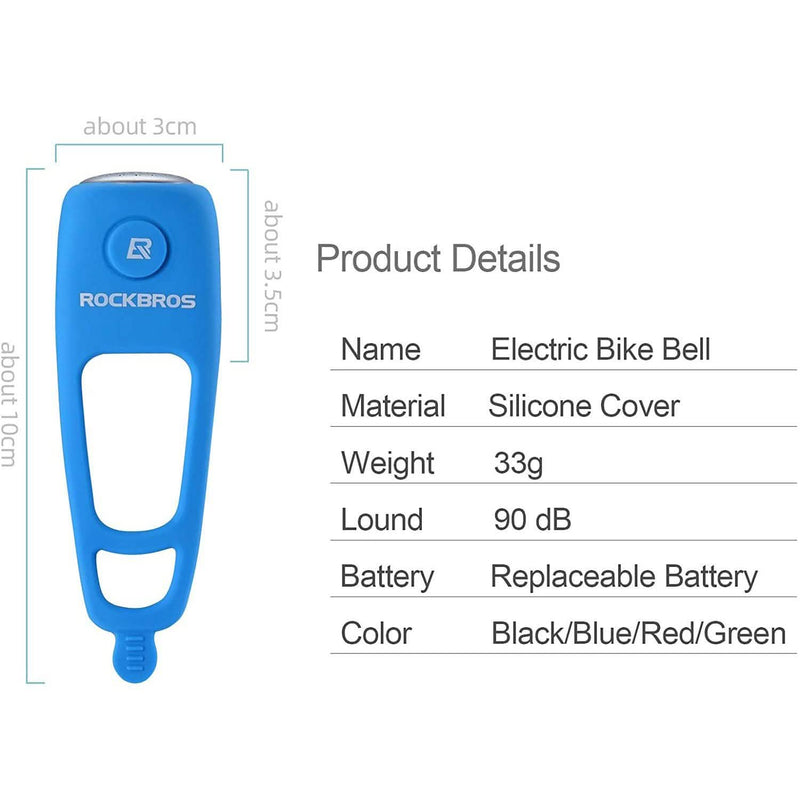 ROCKBROS Electra Bike Bell 90dB Electric Cycling Bells Horn Sports & Outdoors - DailySale