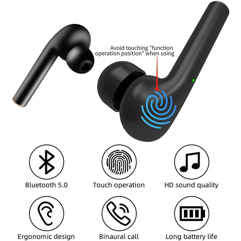 ROCXF TWS Wireless Earbuds with LED Power Supply Display Case