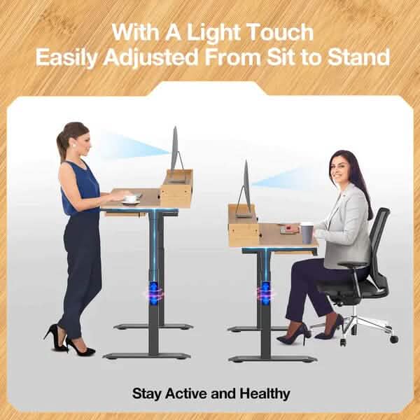 Rolanstar Single Motor Free Standing Electric Height Adjustable Desk Furniture & Decor - DailySale