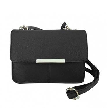 Roma Leather Crossbody Purse with Adjustable Strap Bags & Travel Black - DailySale