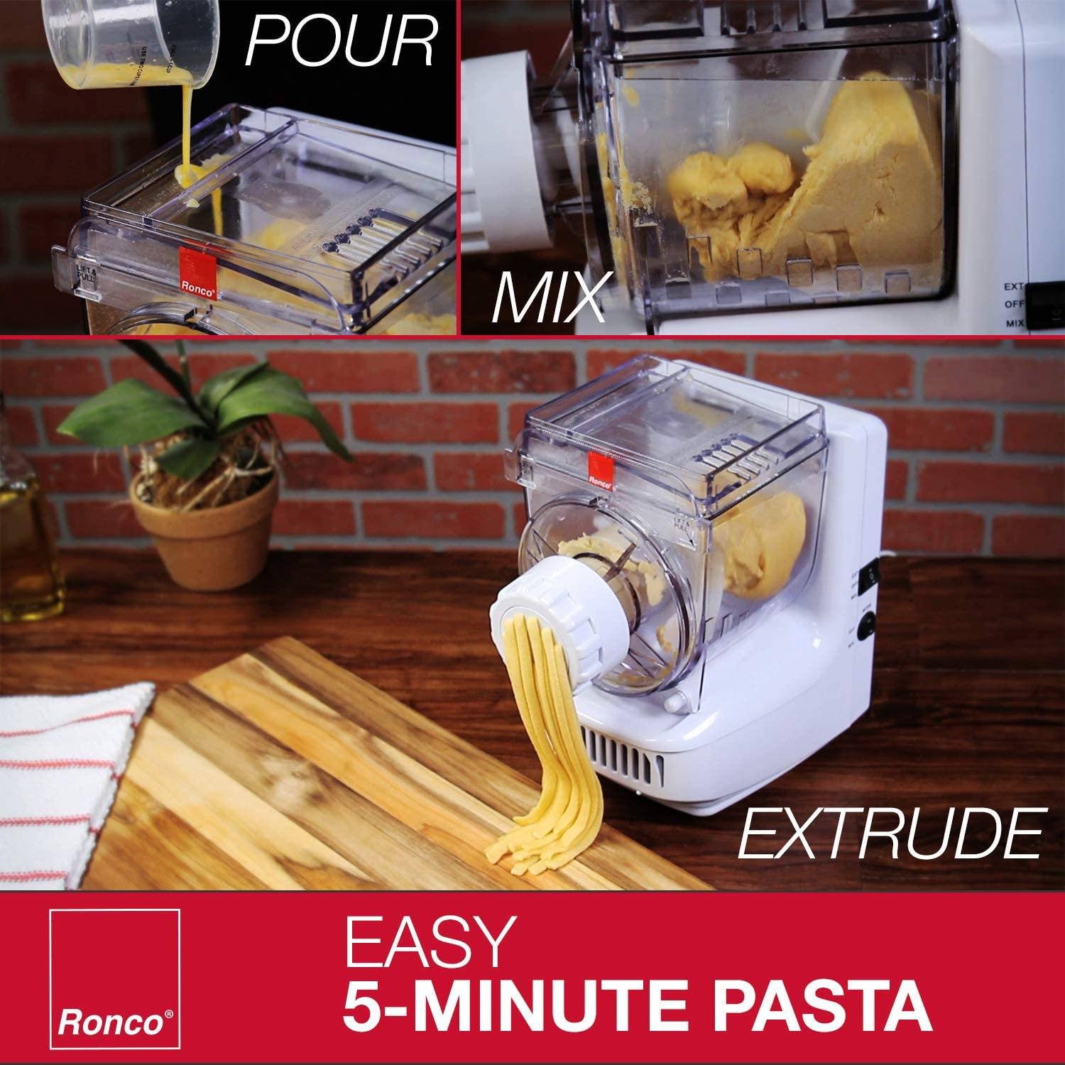 5 IN 1 Electric Pasta Maker Machine, Portable Cordless Handheld noodle  maker Machine, kitchen Attachment, 5 Pasta Shapes Detachable Easy Clean  Pasta