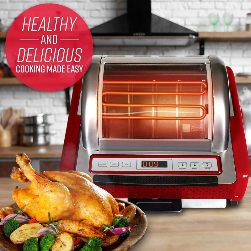 Ronco EZ-Store Rotisserie Oven, Large Capacity (15lbs) Countertop Oven Kitchen Appliances - DailySale