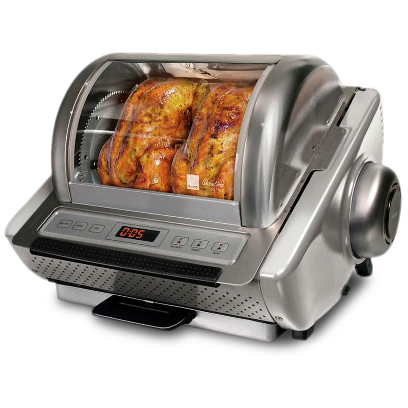 Ronco EZ-Store Rotisserie Oven, Large Capacity (15lbs) Countertop Oven Kitchen Appliances Silver - DailySale
