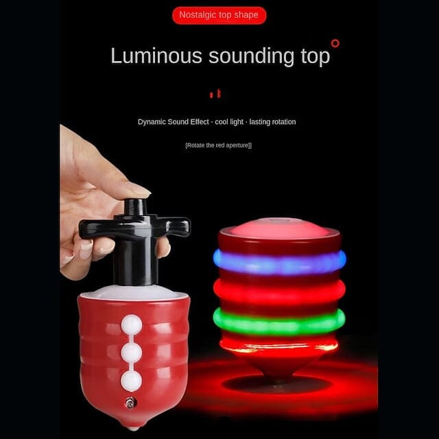 Rotating Gyro with Sound And LED Light Music Spinning Toys & Games - DailySale