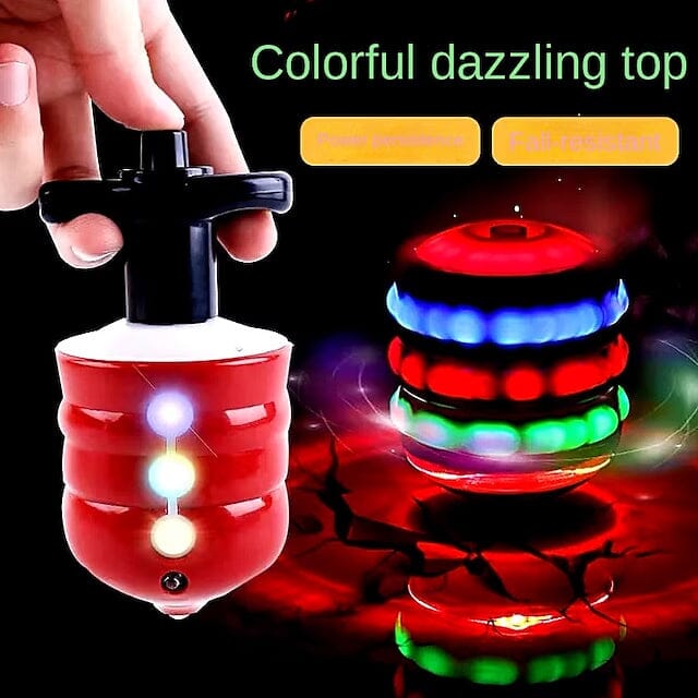 Rotating Gyro with Sound And LED Light Music Spinning Toys & Games - DailySale